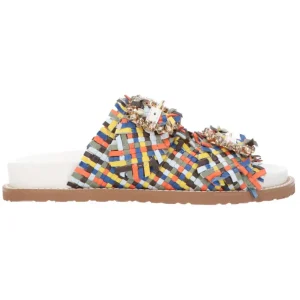 Coral Blue Donna Sandali-SANDALO PAGLIA Multicolore