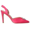 Gaelle Paris Donna Decolletes-Sandalo tacco e logo strass Rosa