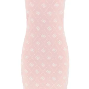 Guess Donna Vestiti-SARAH 4G DRESS Rosa