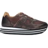 Alviero Martini Donna Sneakers-Scarpa stringa mappa geo Marroni