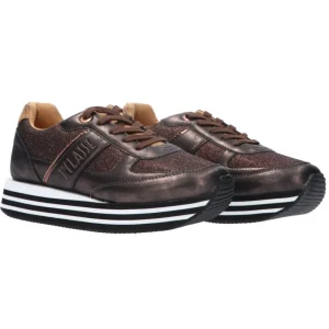 Alviero Martini Donna Sneakers-Scarpa stringa mappa geo Marroni