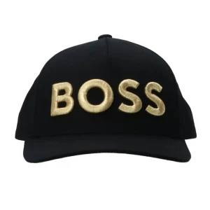 Boss Uomo Cappellini-SEVILE CAP Nero Dorato