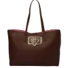Chiara Ferragni Donna Borse A Spalla-SHOPPER GRAINY EYELIKE Marrone