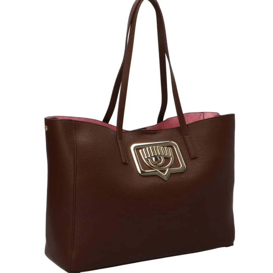 shopper_grainy_eyelike_ma_1.webp Chiara Ferragni Donna Borse A Spalla-SHOPPER GRAINY EYELIKE Marrone