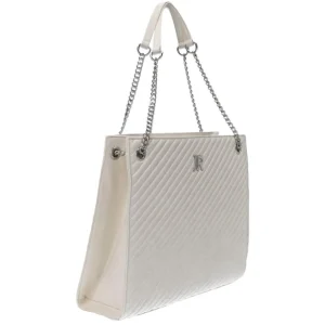 Richmond Donna Borse A Spalla-SHOPPING BAG KLEEBE Bianco panna