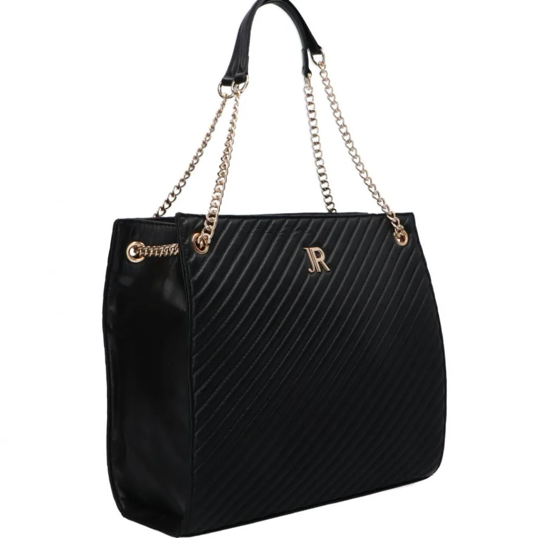 shopping_bag_kleebe_oro_n_1.webp Richmond Donna Borse A Spalla-SHOPPING BAG KLEEBE Oro Nero