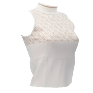 Guess Donna Maglia-Smanicata logata W3YR26Z37K0 Bianco