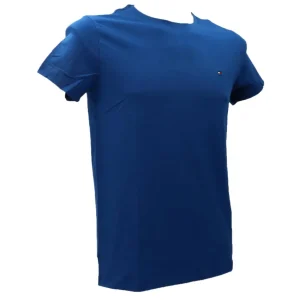 Tommy Hilfiger Uomo T-Shirt-STRETCH SLIM FIT TEE 10800 Blu