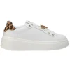 Gold&Gold Donna Sneakers-Stringata jewels GB 879 GB 867 Bianco Leopard