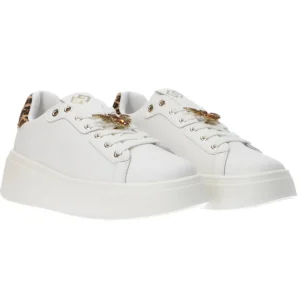 Gold&Gold Donna Sneakers-Stringata jewels GB 879 GB 867 Bianco Leopard