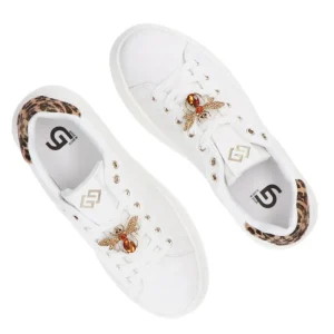 Gold&Gold Donna Sneakers-Stringata jewels GB 879 GB 867 Bianco Leopard