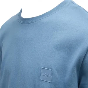 Boss Uomo T-Shirt-TALES Blu Chiaro