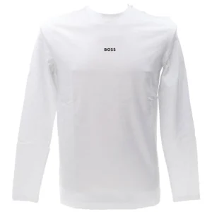 Boss Uomo T-Shirt-TCHARK Bianco