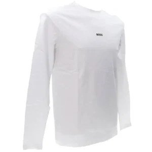 Boss Uomo T-Shirt-TCHARK Bianco