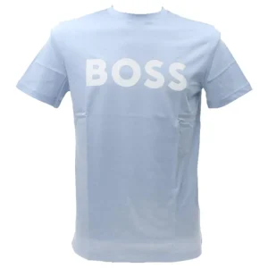 Boss Uomo T-Shirt-THINKING 1 Azzurro