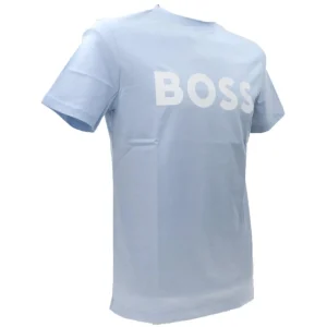 Boss Uomo T-Shirt-THINKING 1 Azzurro
