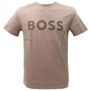 Boss Uomo T-Shirt-THINKING 1 Beige Beige