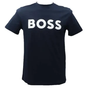 Boss Uomo T-Shirt-THINKING 1 Blu