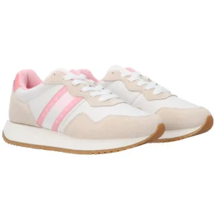 Tommy Hilfiger Donna Sneakers-TJW EVA RUNNER MAT MIX ESS Bianco Rosa