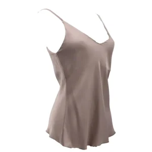 Have One Donna Canotte-TOP BRETELLA SCOLLO V Grigio Tortora