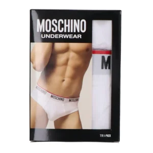 Moschino Abbigliamento Intimo-TRI-PACK SLIP Bianco