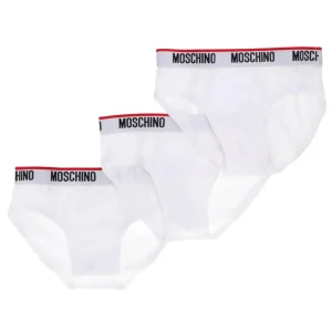 Moschino Abbigliamento Intimo-TRI-PACK SLIP Bianco
