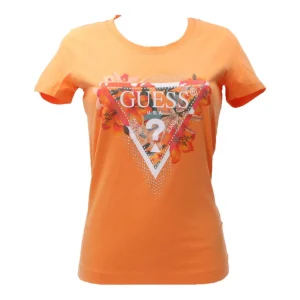 Guess Donna T-Shirt-TROPICAL TRIANGLE TEE Arancione