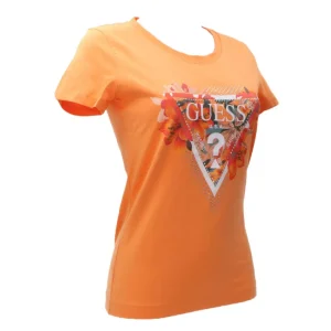 Guess Donna T-Shirt-TROPICAL TRIANGLE TEE Arancione