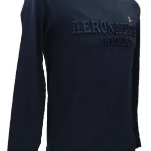 Aereonautica Militare Uomo T-Shirt-T-SHIRT M.L. TS2156J597 Blu