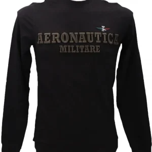 Aereonautica Militare Uomo T-Shirt-T-SHIRT M.L. TS2156J597 Nero