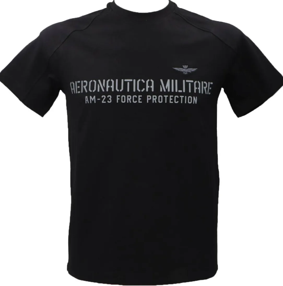 tsj_mc_nero_0.webp Aereonautica Militare Uomo T-Shirt-TS2149J612 MC Nero