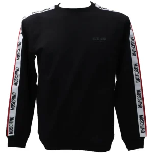 Moschino Uomo Felpe-V1A1781 FELPA BANDA Nero