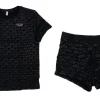 Moschino Abbigliamento Intimo-V1A2102 TEE+BOXER Nero