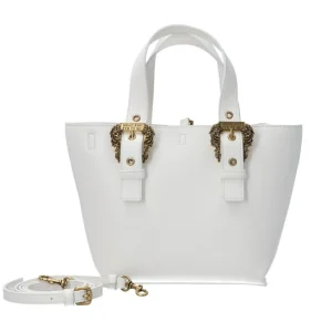 Versace Donna Borse A Mano-75VA4BFA COUTURE GRAINY Bianco