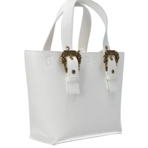 Versace Donna Borse A Mano-75VA4BFA COUTURE GRAINY Bianco