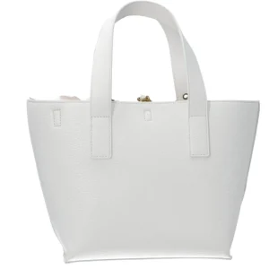 Versace Donna Borse A Mano-75VA4BFA COUTURE GRAINY Bianco