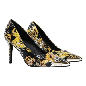 Versace Donna Decolletes-74VA3S50 FONDO SCARLETT DIS. S50 Nero Oro