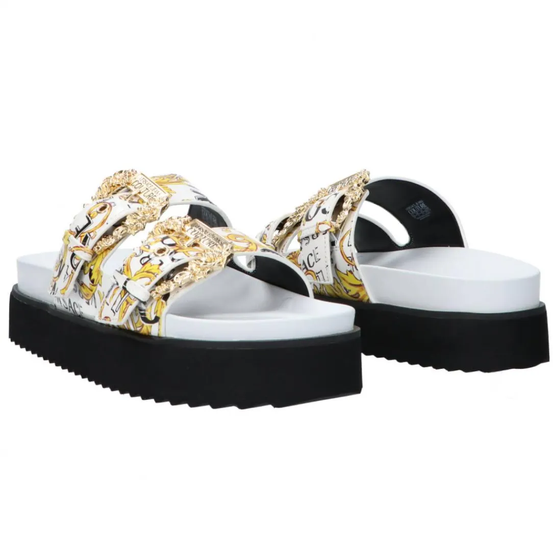 vasm_fondo_arizona_dis_sm_2.webp Versace Donna Sandali-74VA3SM1 FONDO ARIZONA DIS. SM1 Bianco Logato