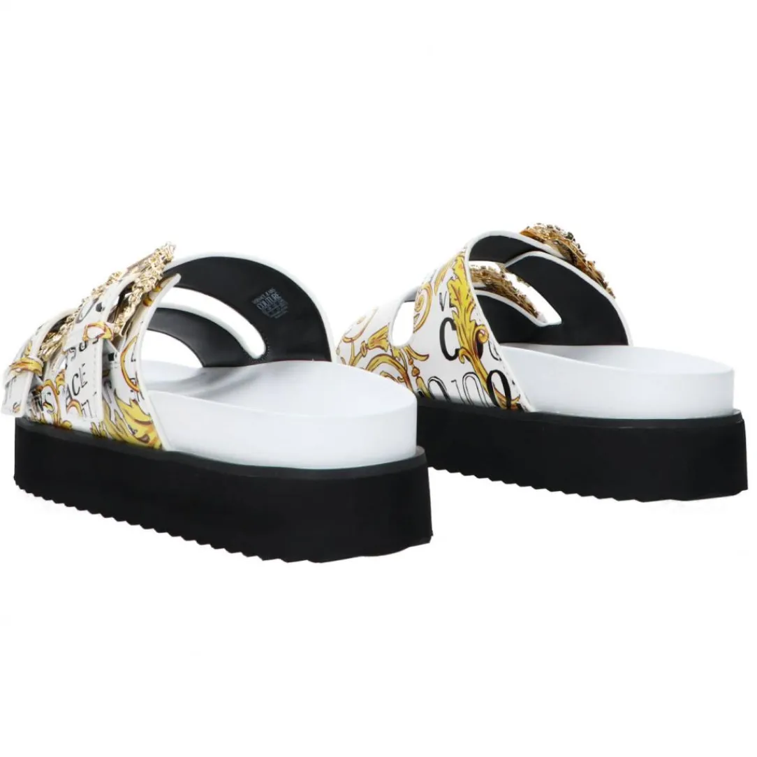 vasm_fondo_arizona_dis_sm_3.webp Versace Donna Sandali-74VA3SM1 FONDO ARIZONA DIS. SM1 Bianco Logato