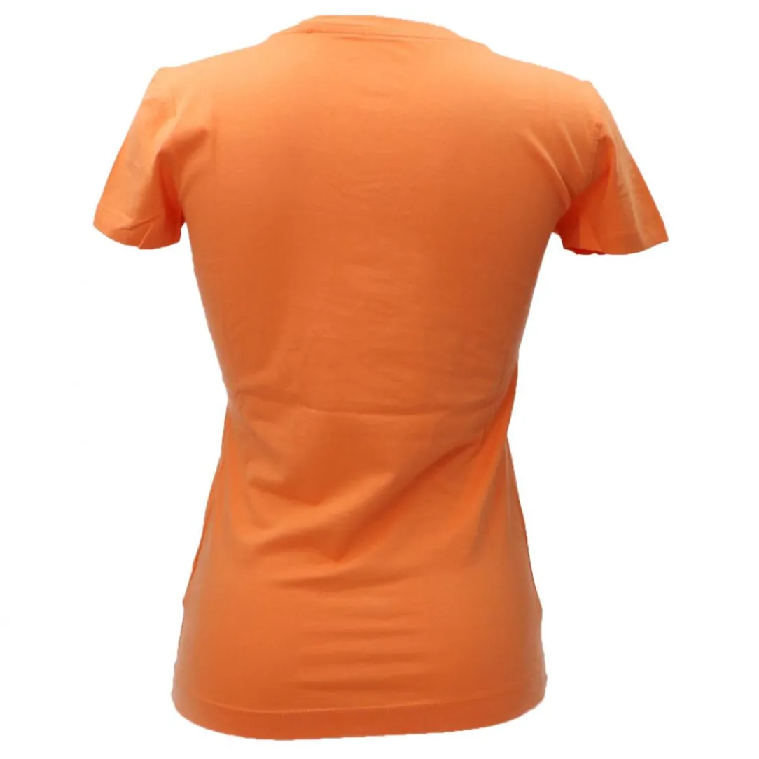 vn_logo_flowers_tee_aranc_2.webp Guess Donna T-Shirt-VN LOGO FLOWERS TEE Arancione