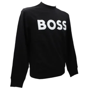 Boss Uomo Felpe-WE BASIC CREW Nero
