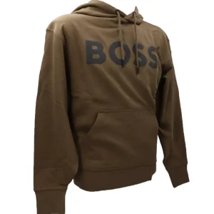 Boss Uomo Felpe-WEBASICHOOD Verde Scuro