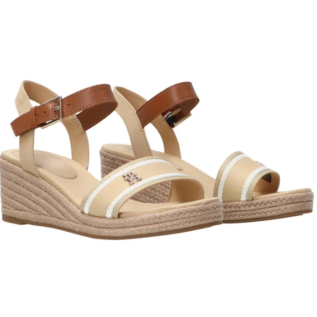 webbing_wedge_fwfw_beige_1.webp Tommy Hilfiger Donna Sandali-Webbing Wedge FW0FW08044 Beige