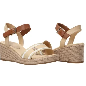 Tommy Hilfiger Donna Sandali-Webbing Wedge FW0FW08044 Beige