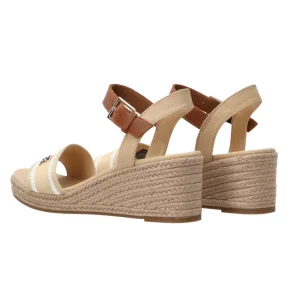 Tommy Hilfiger Donna Sandali-Webbing Wedge FW0FW08044 Beige