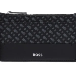 Boss Uomo Portacarte-ZAIR N 5CC ZIP Nero