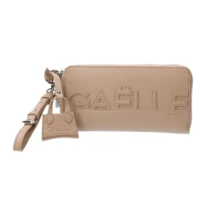 Gaelle Paris Donna Portafogli-Zip around impunturato GBADP4131 Beige